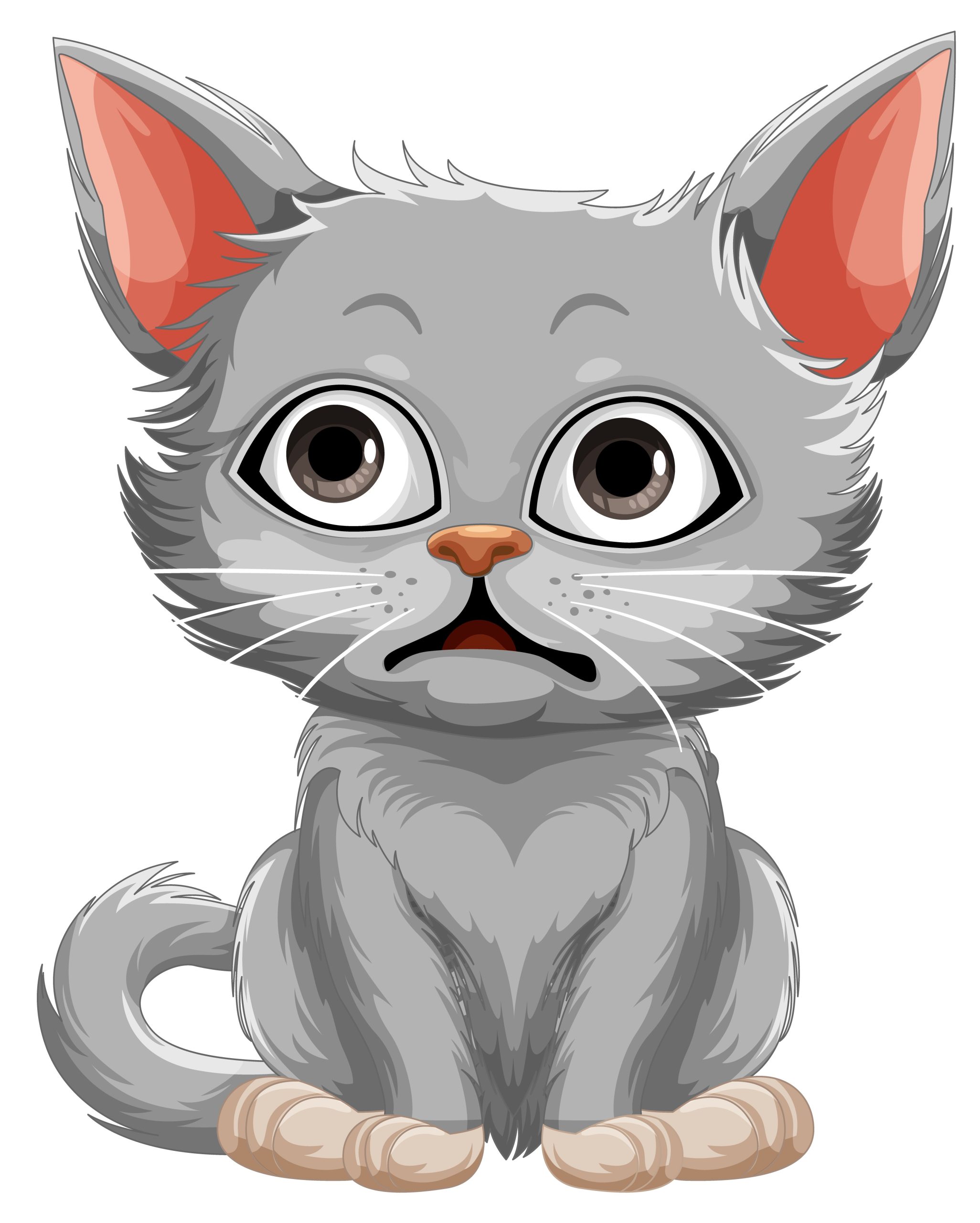 Cute cat cartoon character